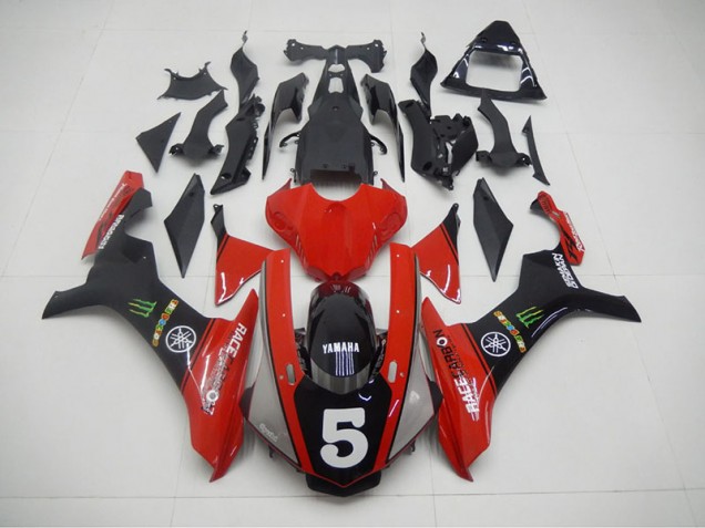 2015-2019 Black Red 5 Yamaha YZF R1 Motorcycle Fairing Kit Canada 2015-2019 Black Red 5 Yamaha YZF R1 Motorcycle Fairing Kit Canada