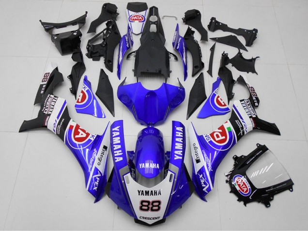 2015-2019 Blue PATA 88 Yamaha YZF R1 Bike Fairing Kit Canada 2015-2019 Blue PATA 88 Yamaha YZF R1 Bike Fairing Kit Canada