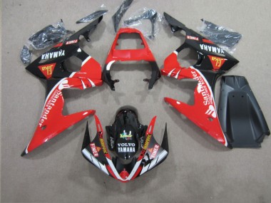2003-2005 Red Black Santander Yamaha YZF R6 Motorcycle Replacement Fairings Canada