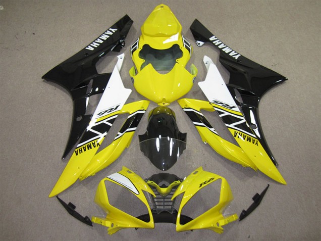 2006-2007 Yellow Black Decal Yamaha YZF R6 Motorcycle Fairings Kits Canada 2006-2007 Yellow Black Decal Yamaha YZF R6 Motorcycle Fairings Kits Canada