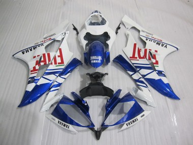 2006-2007 Blue White Fiat Yamaha YZF R6 Motorcyle Fairings Canada