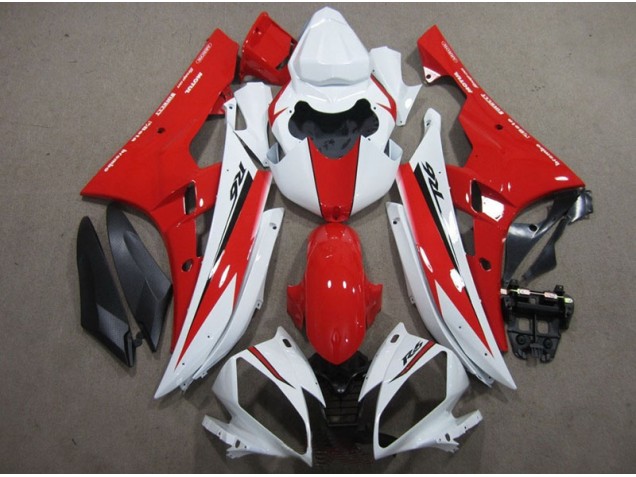 2006-2007 White Red Black Decal Yamaha YZF R6 Motorcycle Fairing Canada 2006-2007 White Red Black Decal Yamaha YZF R6 Motorcycle Fairing Canada