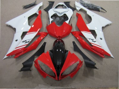 2008-2016 Red White Black Yamaha YZF R6 Motorcycle Fairing Kit Canada